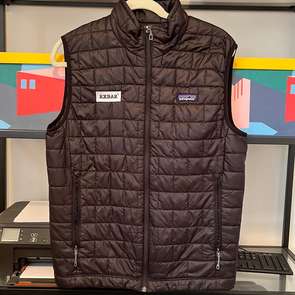 Patagonia Men's Nano Puff Vest RXBAR - Black - Size Medium